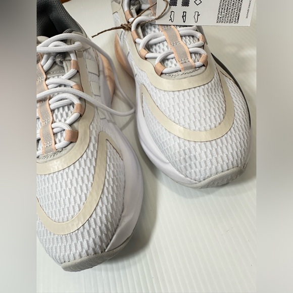 NWOB Adidas Alphabounce+ Running Womens Shoe White/Grey/Quartz HP6147 Sneakers - Picture 2 of 16